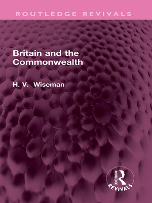 cover image of Britain and the Commonwealth